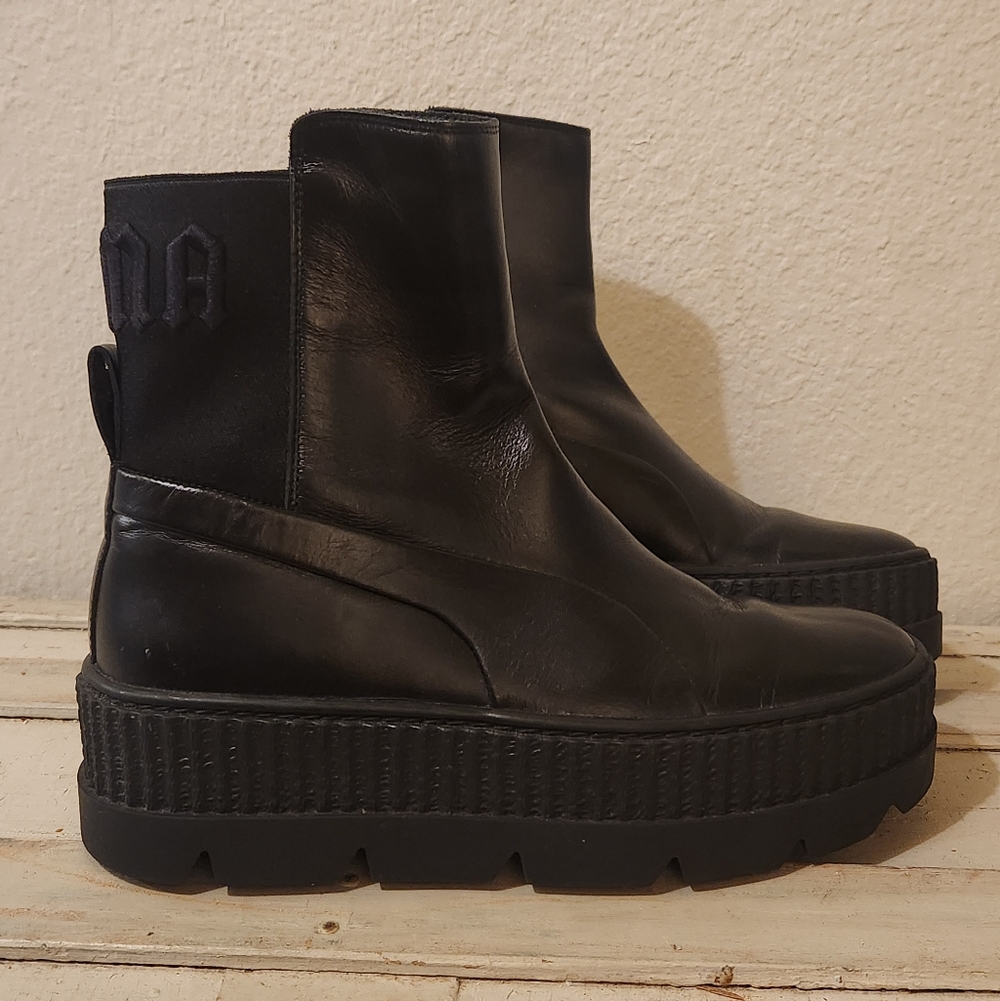 FENTY Puma Chelsea Sneaker Platform Boots – Rihanna Collection – Size 8.5 - Picture 7 of 12